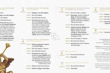 Programa de los actos religiosos de las fiestas 2020 de Las Nieves de Lomo Magullo (Telde) (Foto TA)